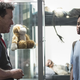 Douglas Hodge and Letitia Wright in the fourth season of Black Mirror.